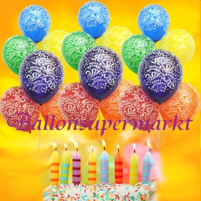 Kindergeburtstag-Luftballons-und-Kindergeburtstags-Torte